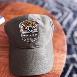 New Era Olive Green Hat with Jaguar Logo